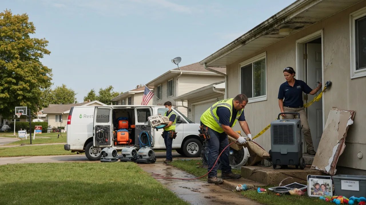 Water Damage Restoration in Sidney, IL near me